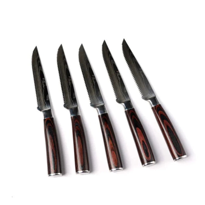 Tenzin Serrated Steak Knife Set