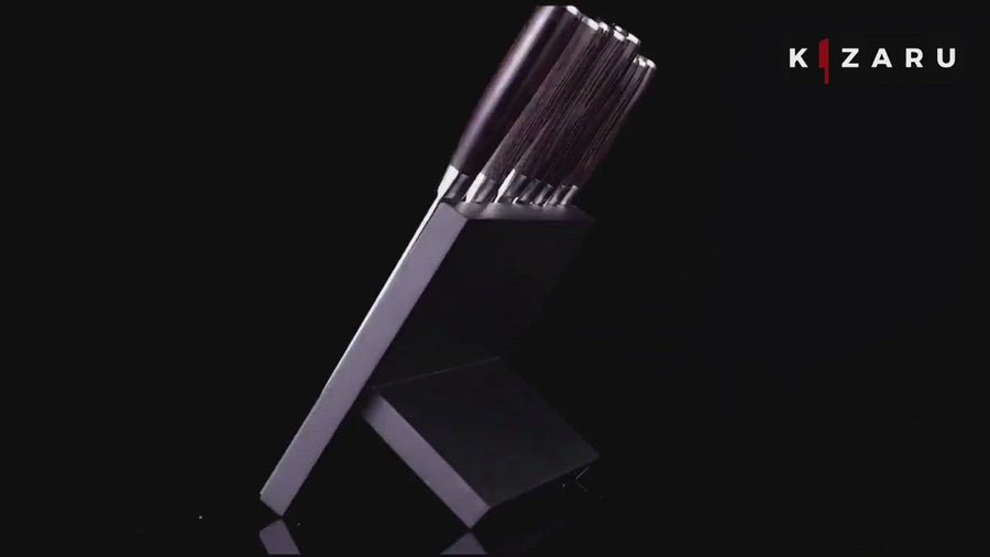 Ikigai Chef Knife Set Professional Japanese Knives with Damascus Pattern