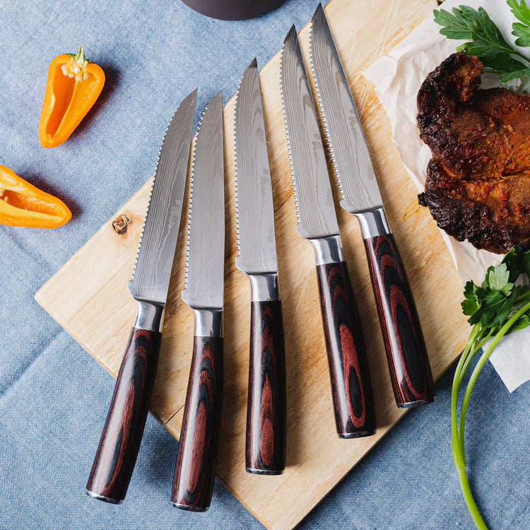 Tenzin Serrated Steak Knife Set