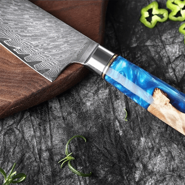 Akari Damascus Steel VG10 Chef Knife