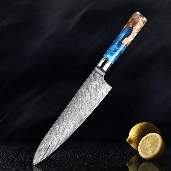 Akari Damascus Steel VG10 Chef Knife