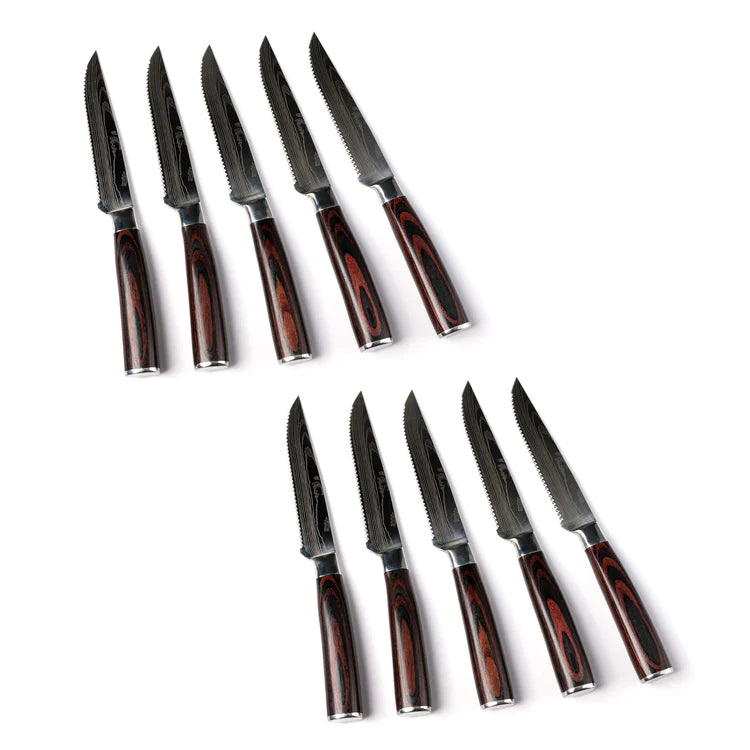 Asuka Steak Knife Set - Black – ryoriknives