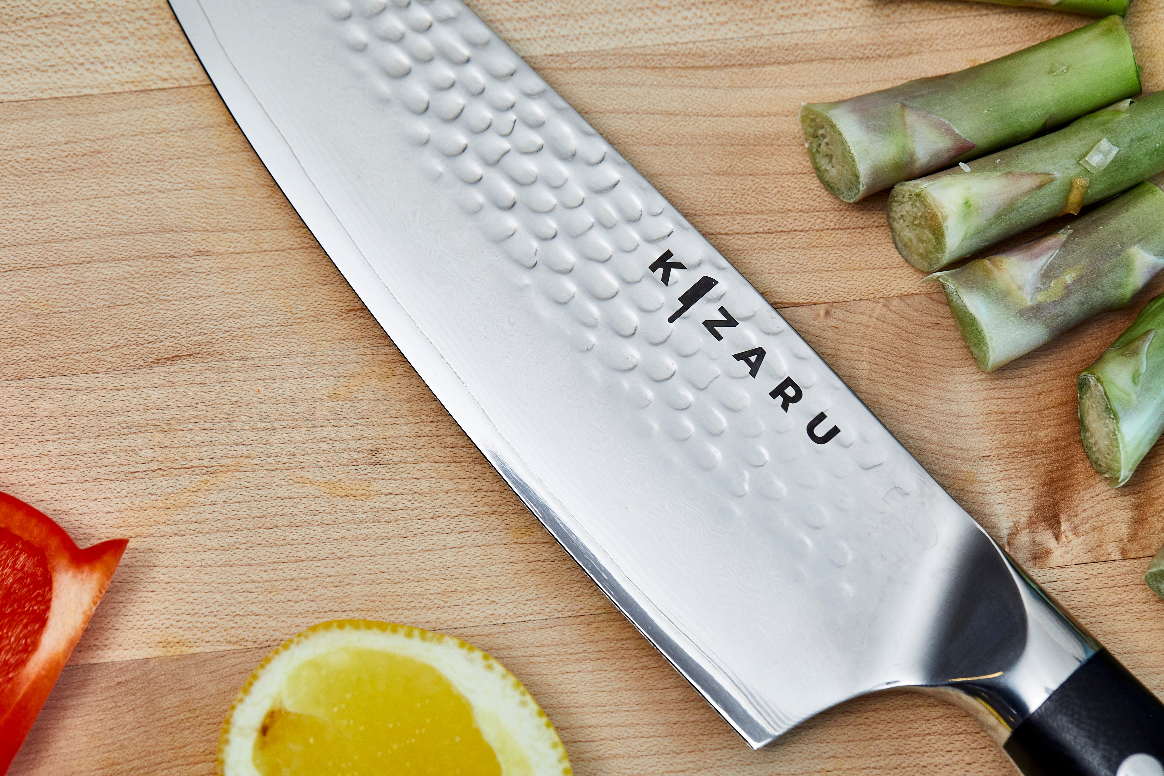 Kizaru Steak Knives, Japanese Serrated Knife Set With Luxury Damascus  Pattern