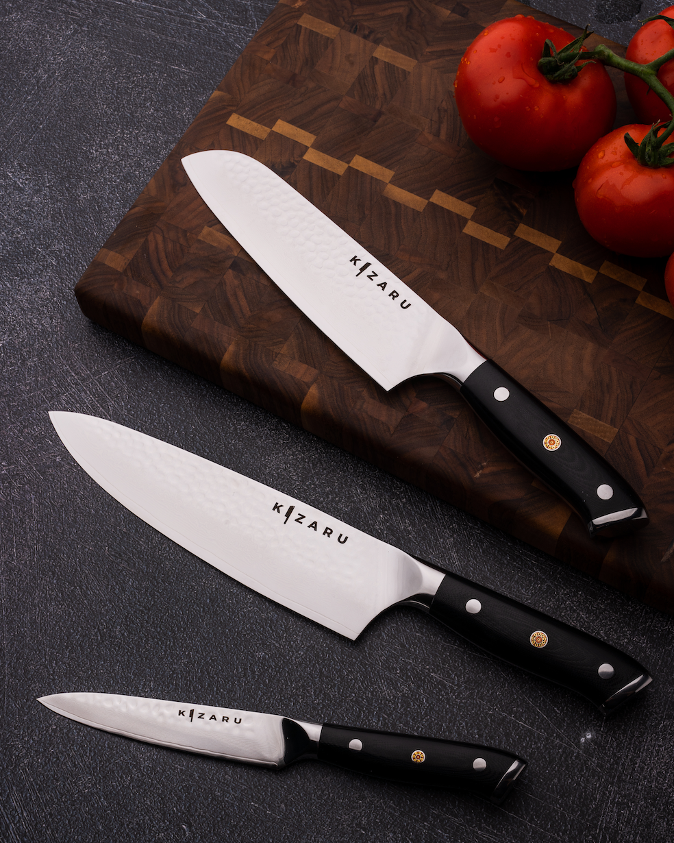 Kanji Damascus Knife Set (3-Piece)