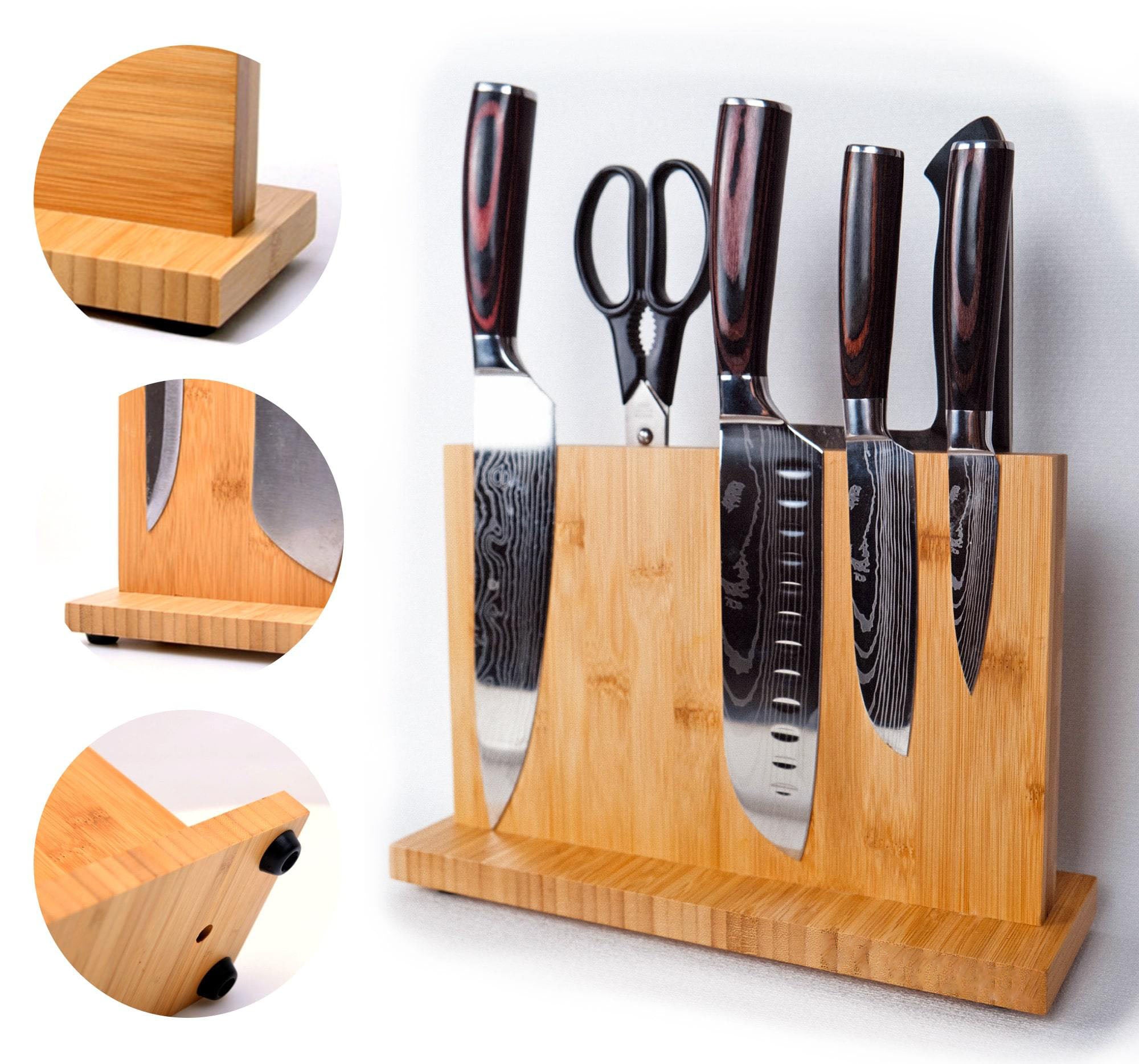 Kotai Magnetic Wooden Knife Holder Stand