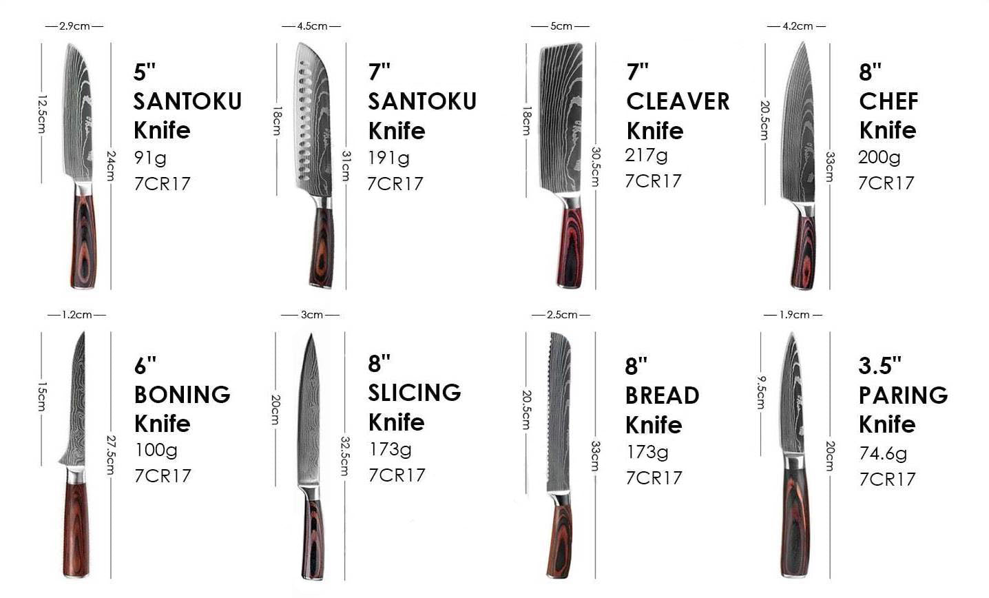 Kizaru Professional Japanese Chef Knife Set - Official Retailer